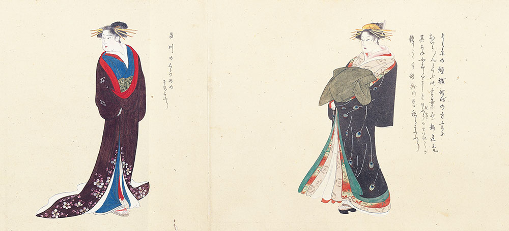 《江戸風俗図巻》(部分) 山東京伝 序跋 細見美術館蔵 【展示期間：9月6日～9月28日】