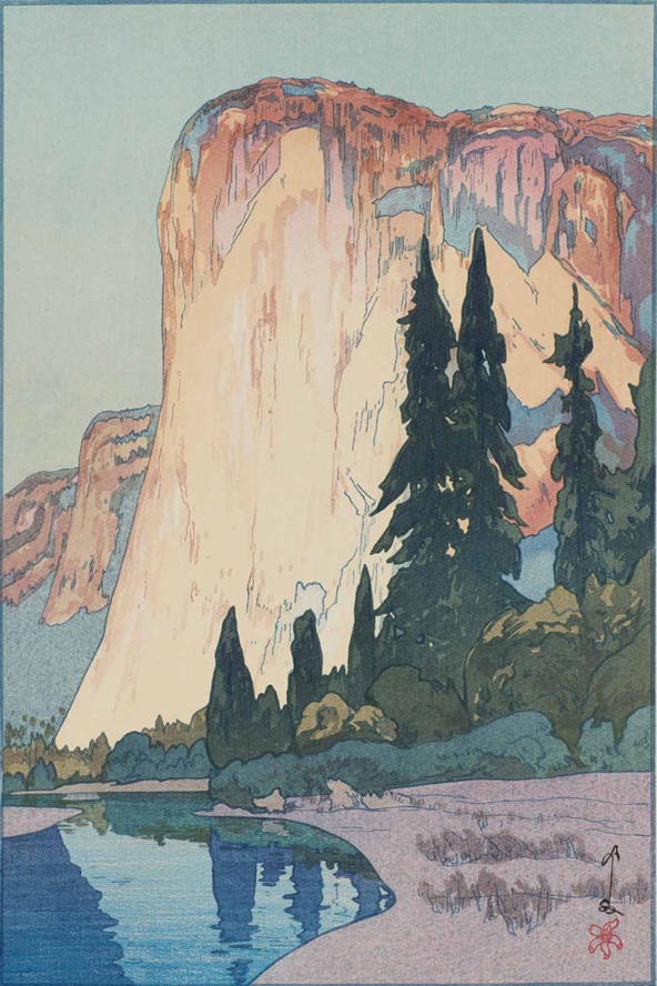 「米国シリーズ エルキャピタン」
吉田 博 1925 (大正14)年