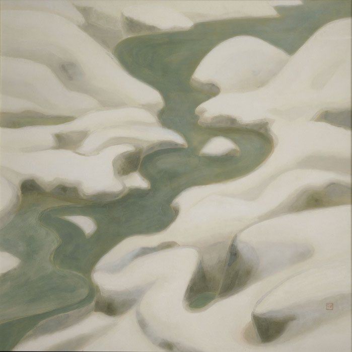 《自然と形象 雪の谷間》 1941年　個人蔵