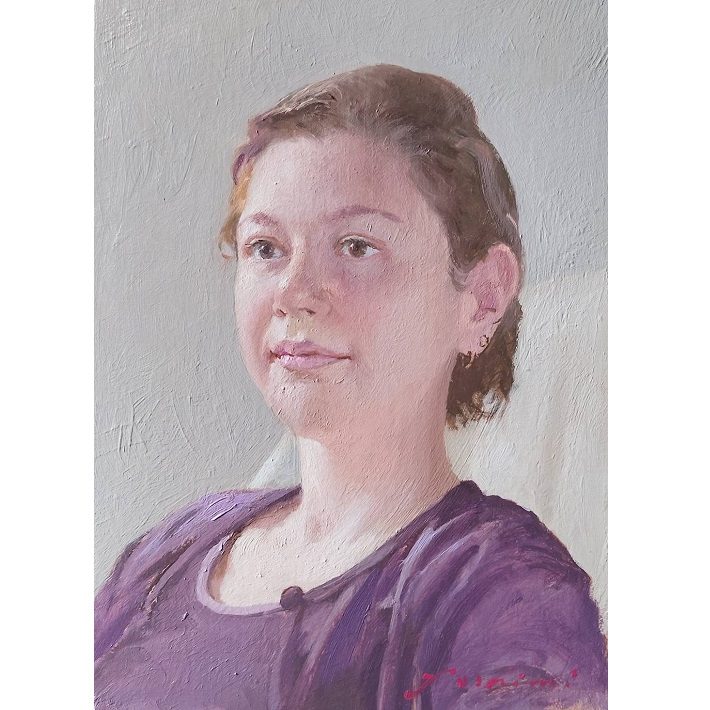 高梨芳実【アナスタシア】油彩、F4号