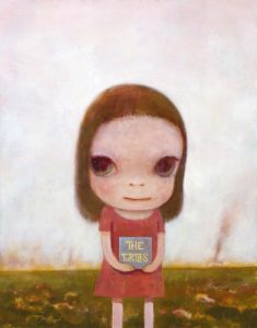 奈良美智 《Eve of Destruction》 2006年 カンヴァスに油彩 117 ｘ 91 ㎝ ©Yoshitomo Nara