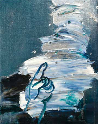 作家名：須永有

作品名：Point to the Ceiling

サイズ：41×31.8cm