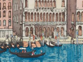 「欧州シリーズ　ヴェニスの運河」　　 吉田　博 1926 (大正15)年