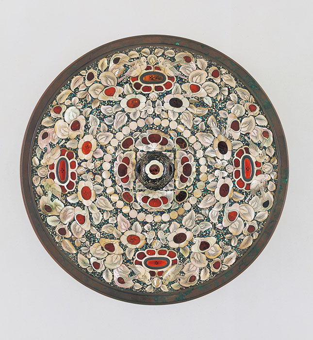 北倉　平螺鈿背円鏡