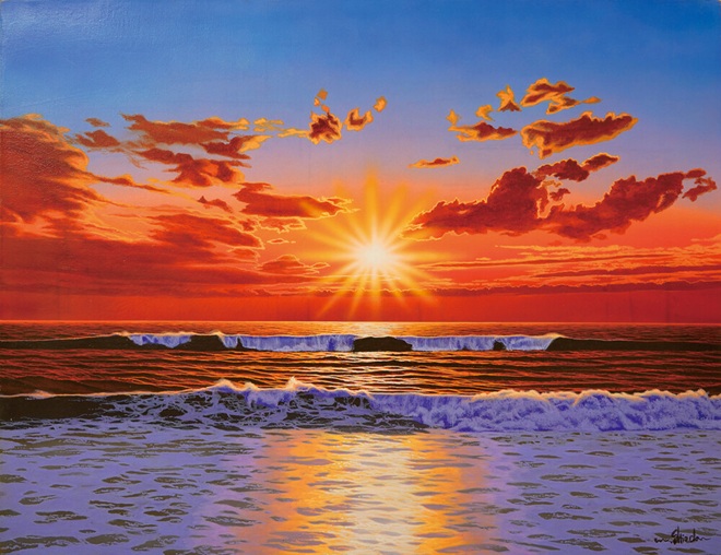 「朝焼けの海」10Ｐ