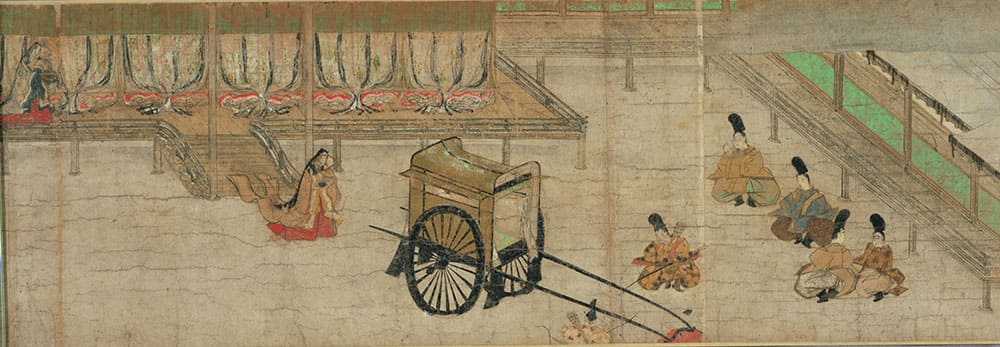 《小野雪見御幸絵巻》　鎌倉時代（13世紀後半）　東京藝術大学蔵