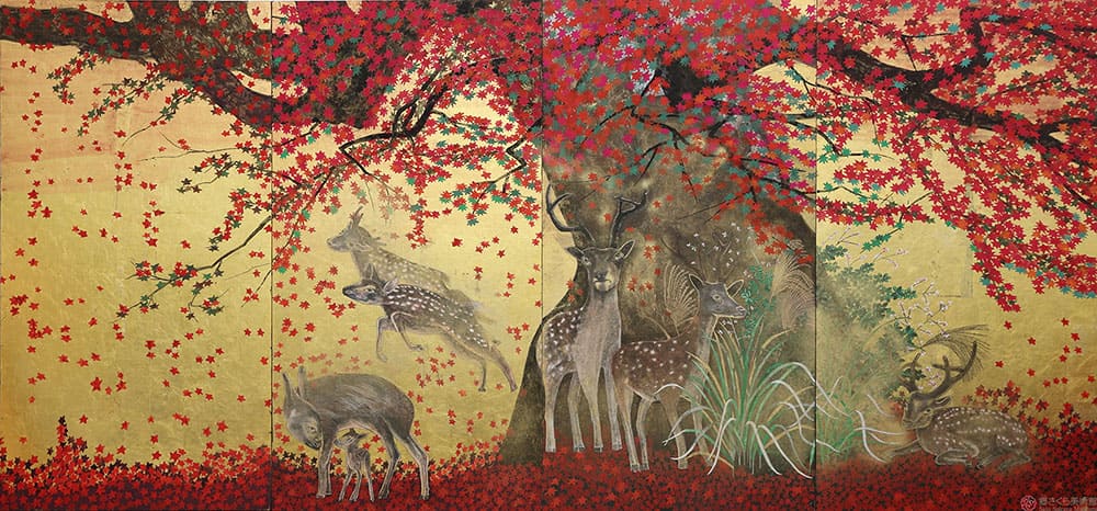 佐藤晨《春日野の神鹿》2021年