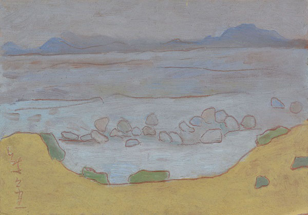 熊谷守一《鬼怒川》 昭和23年(1948)