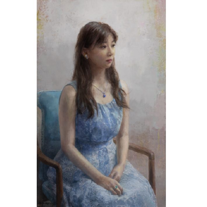 木原和敏【静かな時間】油彩、M10号