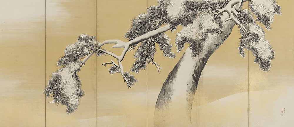 国宝 「雪松図屏風」 円山応挙筆江戸時代・18世紀 三井記念美術館
【展示期間:9月26日~ 10月26日、11月11日~ 24日】