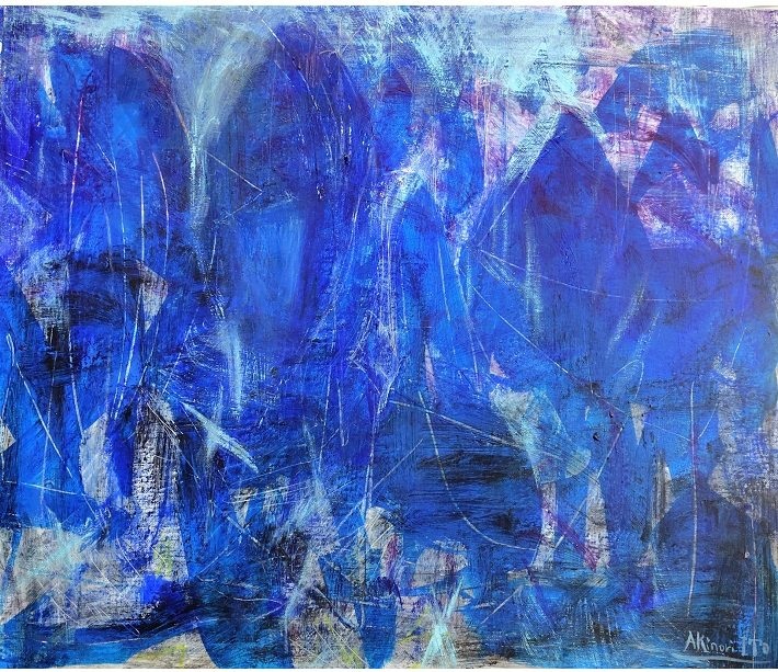 伊藤彰規【遥かな森】油彩、F10号