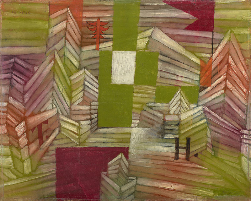 パウル・クレー《ストロベリーハウスの建築工事》1921年 石橋財団アーティゾン美術館