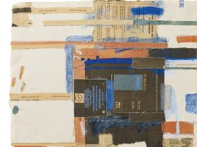 佐野ぬい「青の諧調 collage」女子美ガレリア二ケ