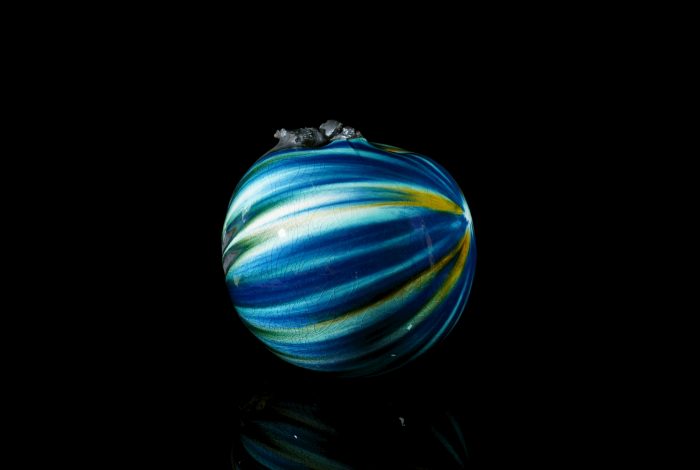 硝子釉 流鮮彩 壷 「Meteo」
径39.5×高37.5㎝