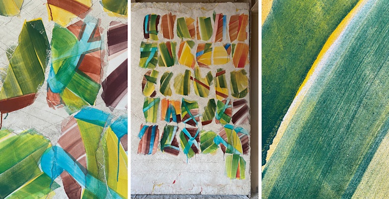 川田知志 本展での壁画制作のためのドローイング より（2025）