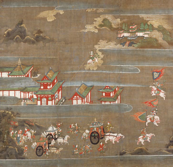 釈迦八相図
南北朝時代（14世紀）　広島・持光寺
画像提供：村上アーカイブス
【第一幅 展示期間：9月20日～10月19日】