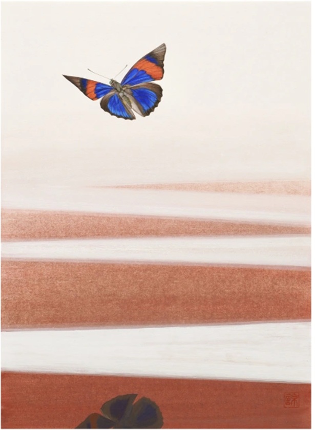 外山諒「水鏡」（F4号）