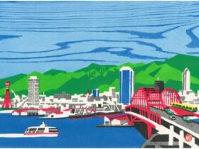 「港への誘い」 （縦40×横48cm ）