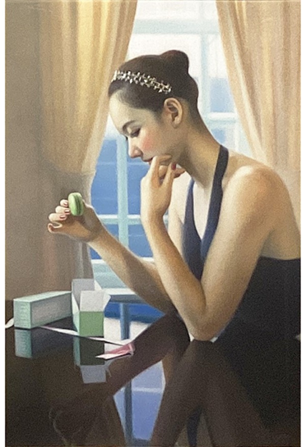 「マカロンとバレリーナ」 P6号