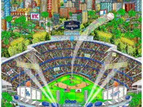 ドジャース・ワールドチャンピオン （縦74×横57cm）