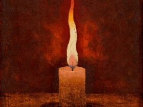 髙島野十郎《蝋燭》 大正時代(1912-26)　福岡県立美術館