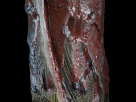 花入れ「紅昇」 径12×高22㎝　