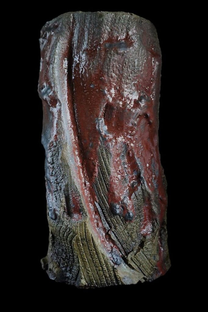 花入れ「紅昇」 径12×高22㎝　