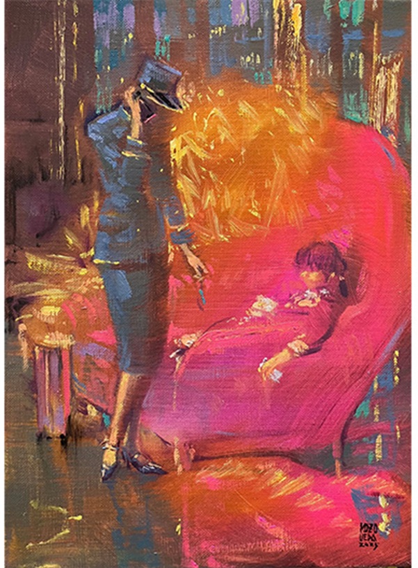 「Stranger in Paradise」4号F(33.3×24.2㎝)キャンバス、油彩