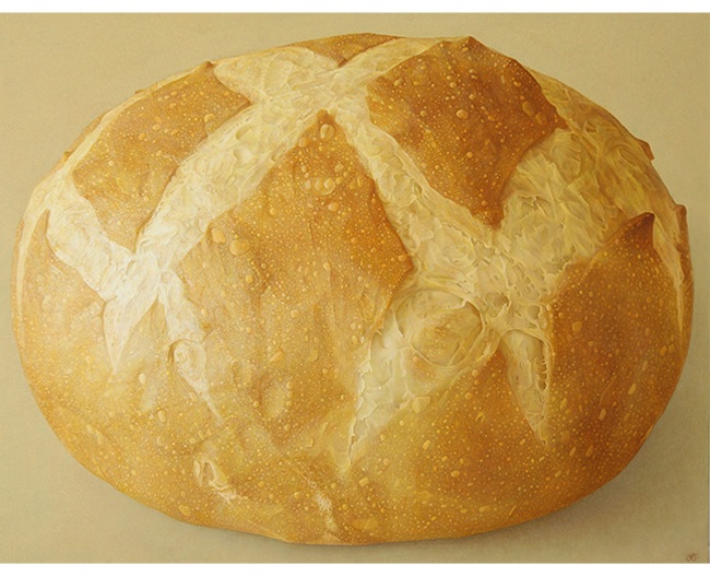 「BREAD・146」91×117㎝、パネル・ 麻紙にアクリル絵具