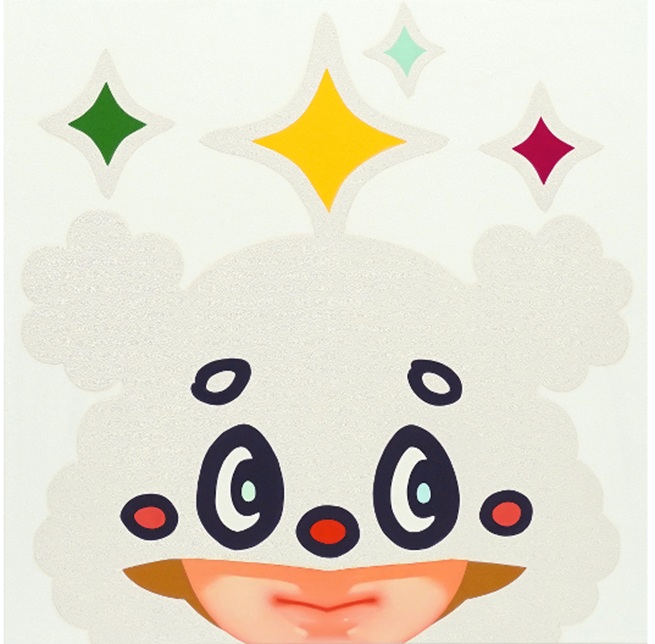 榊　貴美「Little twinkle 4」パネル、油彩、アクリル　65.3 × 65.3cm