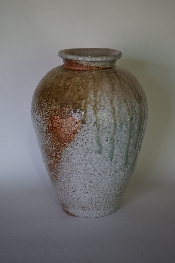 「自然釉壺」径22×高さ31cm
