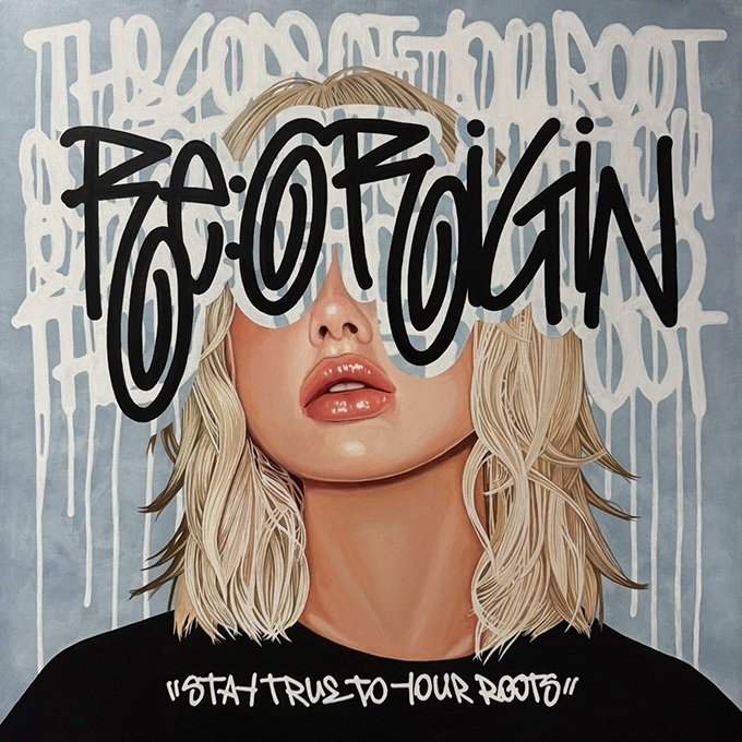 「Re：ORIGIN」縦80.3×横80.3cm

