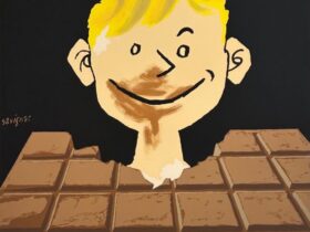 「ショコラトブレ」 シルクスクリーン 74×74 ㎝（イメージサイズ）