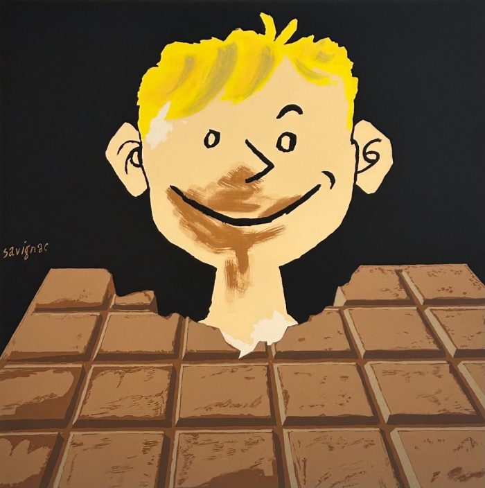 「ショコラトブレ」 シルクスクリーン 74×74 ㎝（イメージサイズ）