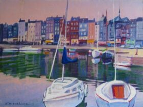 【オンフルール】油彩、P12号