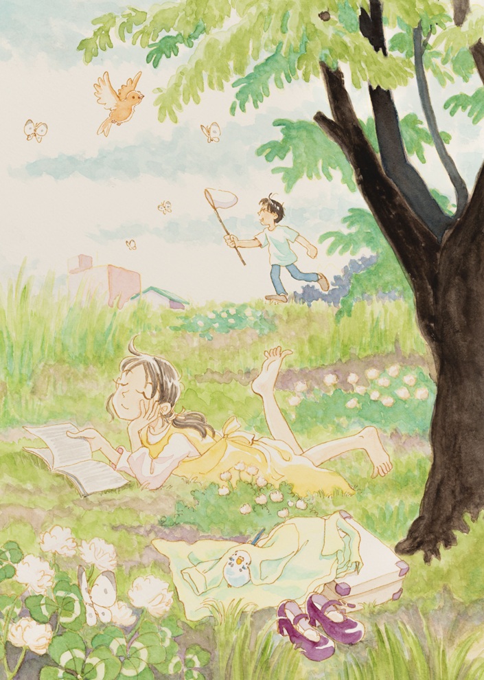 《ぴっぴら帳（ノート）》口絵、2004年 ©︎こうの史代／コアミックス