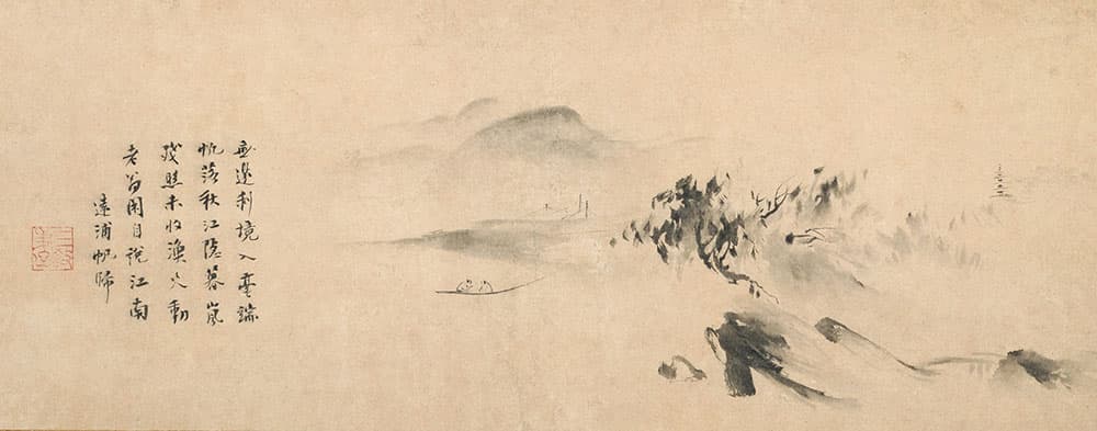 重要文化財　瀟湘八景 遠浦帰帆図　玉澗筆・同餐大名物　南宋時代13世紀　徳川美術館蔵（前期）