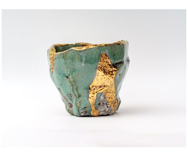 茶盌　「Céladon」H11.8×W13.3×D14.2cm　陶