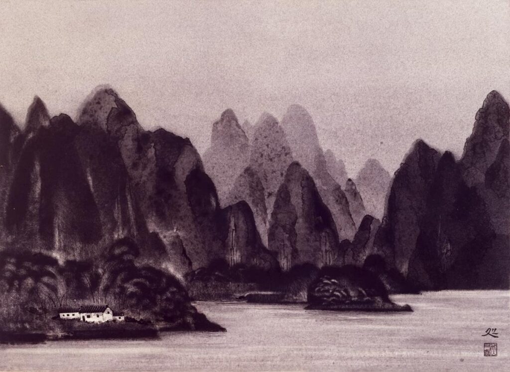 加山 又造《流れ》昭和60年（1985）名都美術館蔵