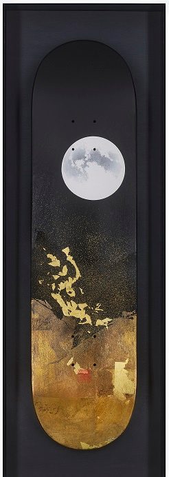 「月光」

90.6×30cm

カナディアンメープル、金箔 他

2025年