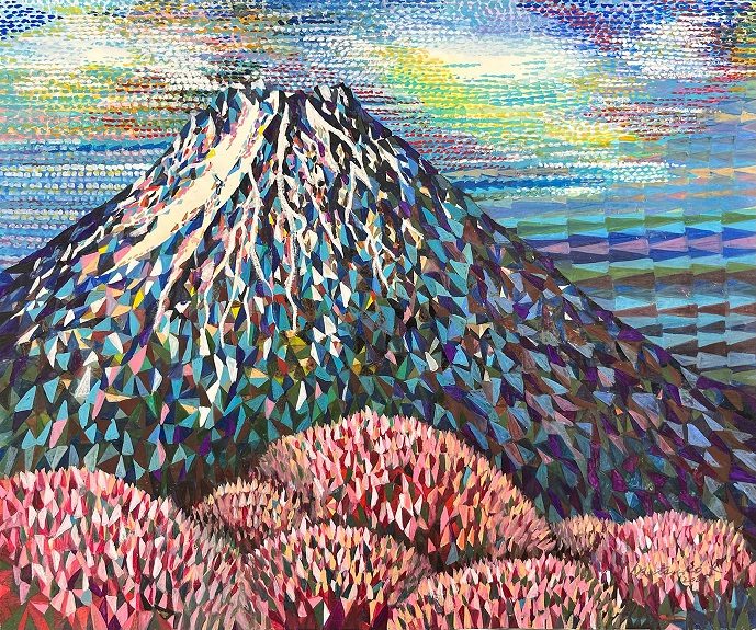 北見睦子　

五月富士

F８号

ミクスドメディア