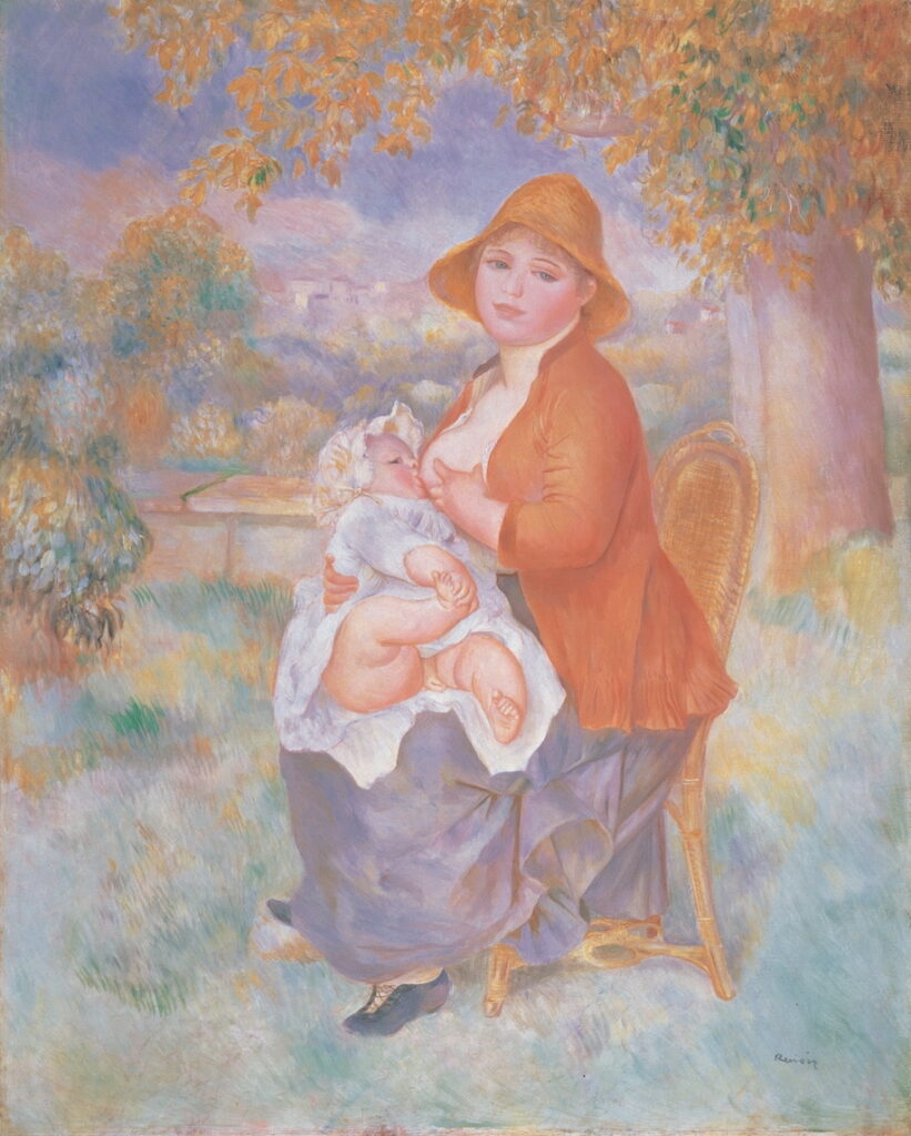 ピエール=オーギュスト・ルノワール《母子像(アリーヌと息子ピエール)》1886年、ユニマットグループ蔵