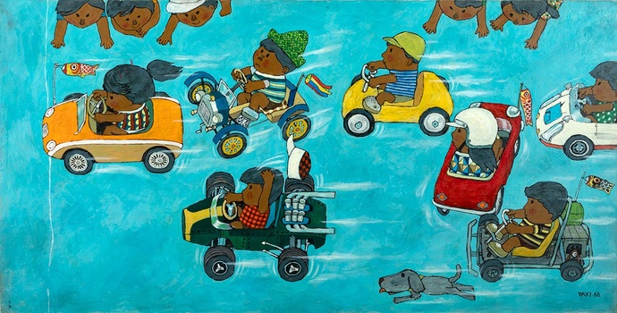 タイトル不詳（詩　蔵冨千鶴子）
＊「こどものせかい」1968年5月号（至光社）掲載
ⓒ北田卓史