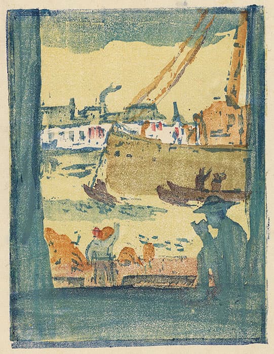 《港のみえる風景》1915年頃 個人蔵