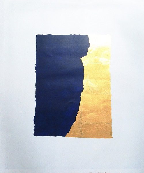 「傾蓋の偶」　

ジクレー、キャンバス、メディウム加工、金箔

66.5 × 54 cm（イメージサイズ）