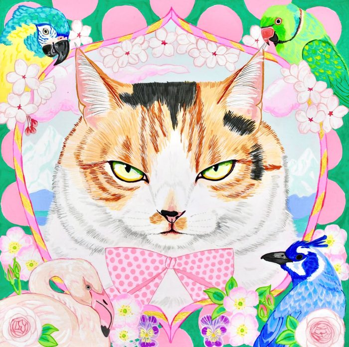 「桃源郷の猫」

アクリル