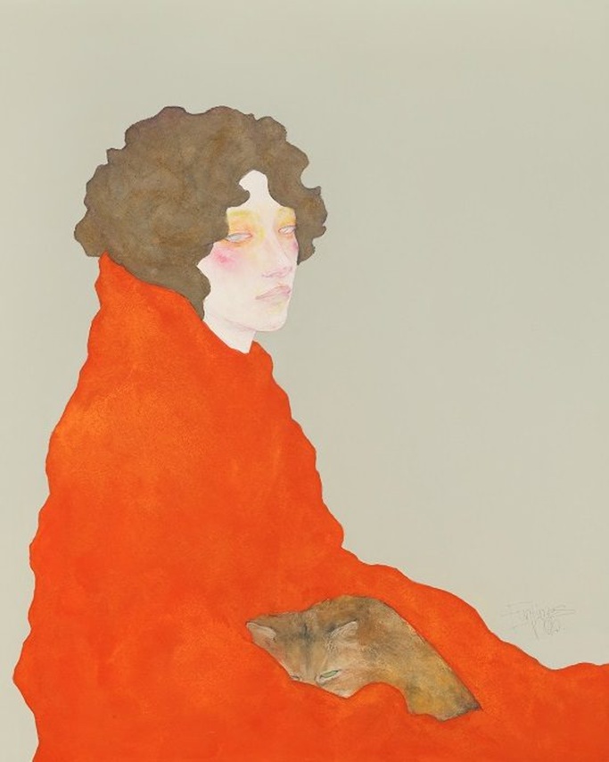 「お互いね」 30F 高知麻紙、ミクストメディア 2025年