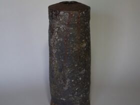 「窯変筒花入」径11×高さ29cm
