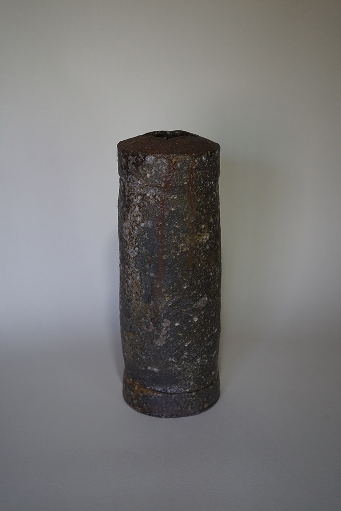 「窯変筒花入」径11×高さ29cm