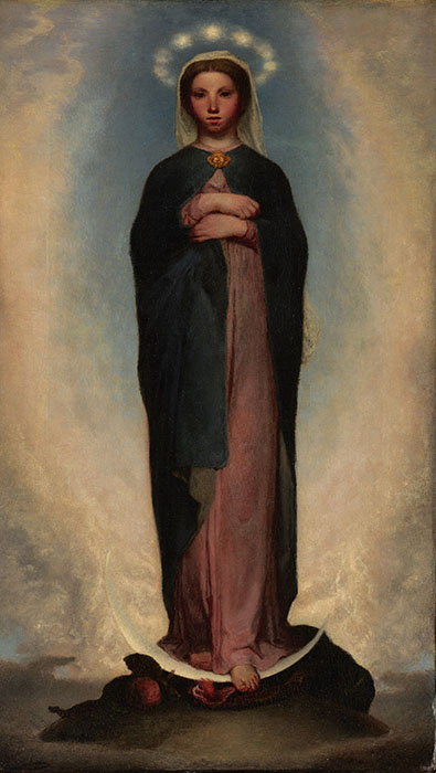 ジャン＝フランソワ・ミレー《無原罪の聖母》1858年　山梨県立美術館